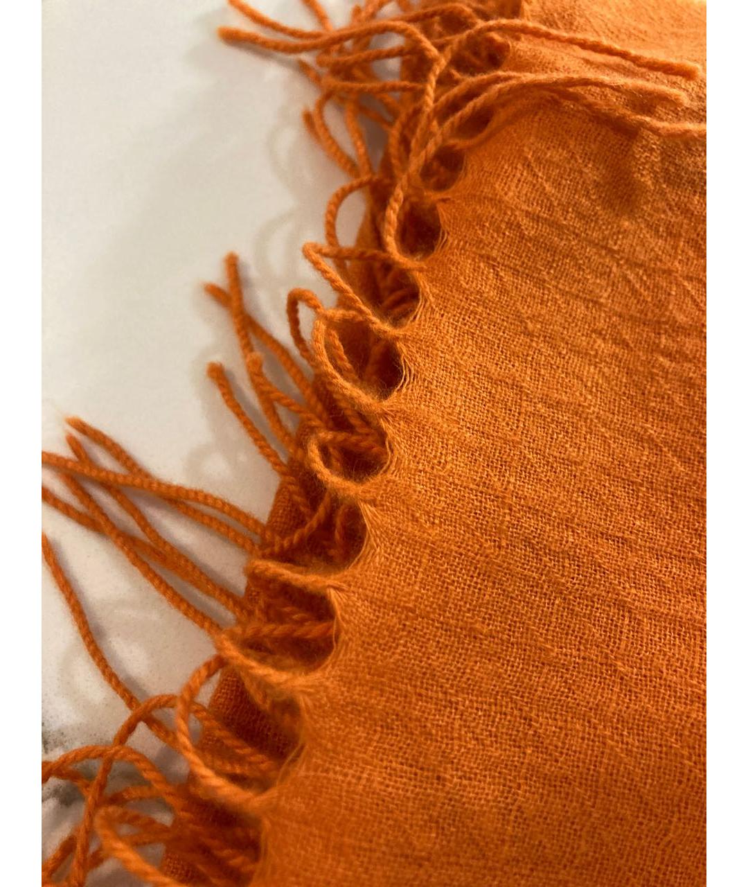 AGNONA Оранжевый кашемировый шарф, фото 2