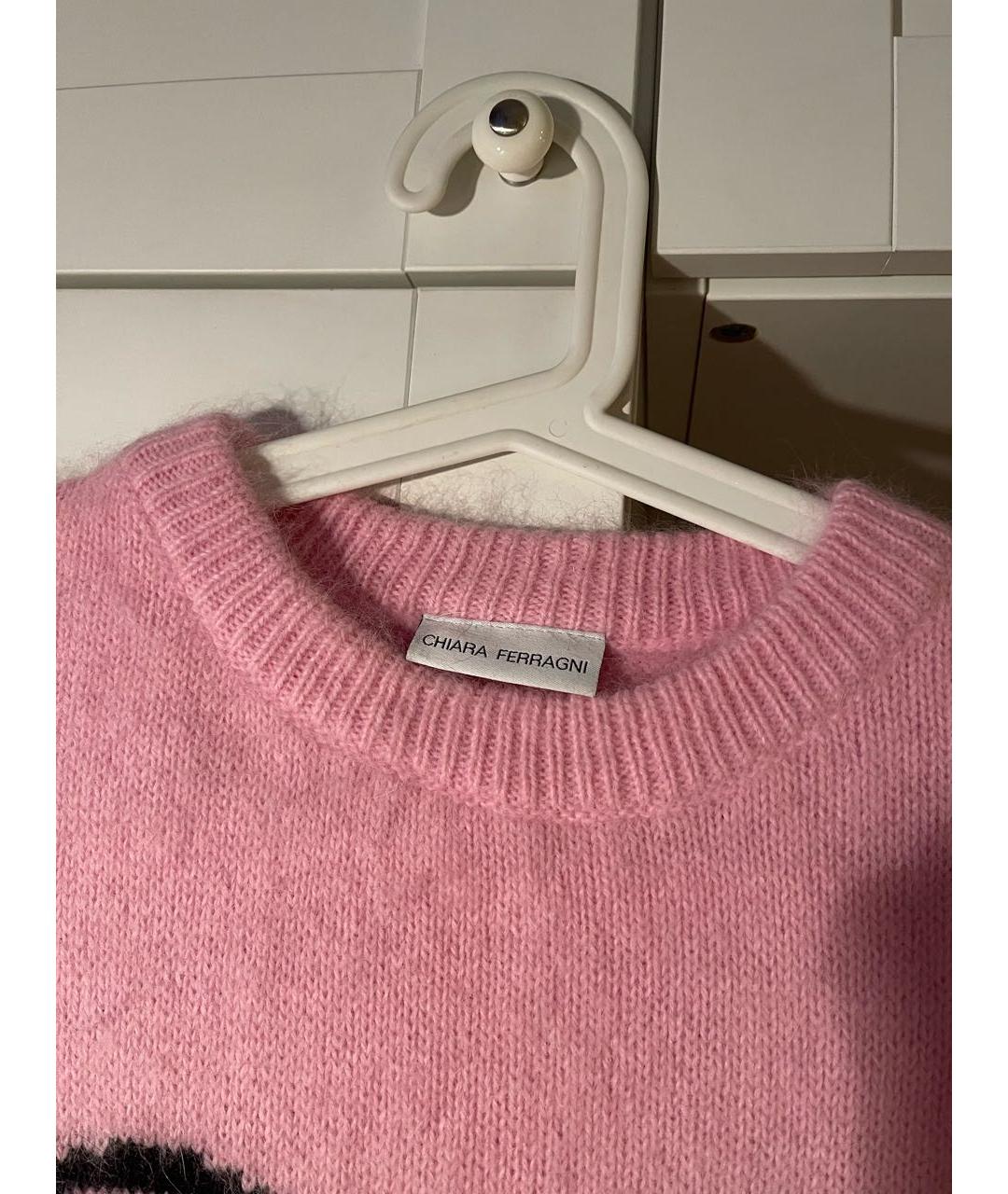 CHIARA FERRAGNI Розовый джемпер / свитер, фото 3