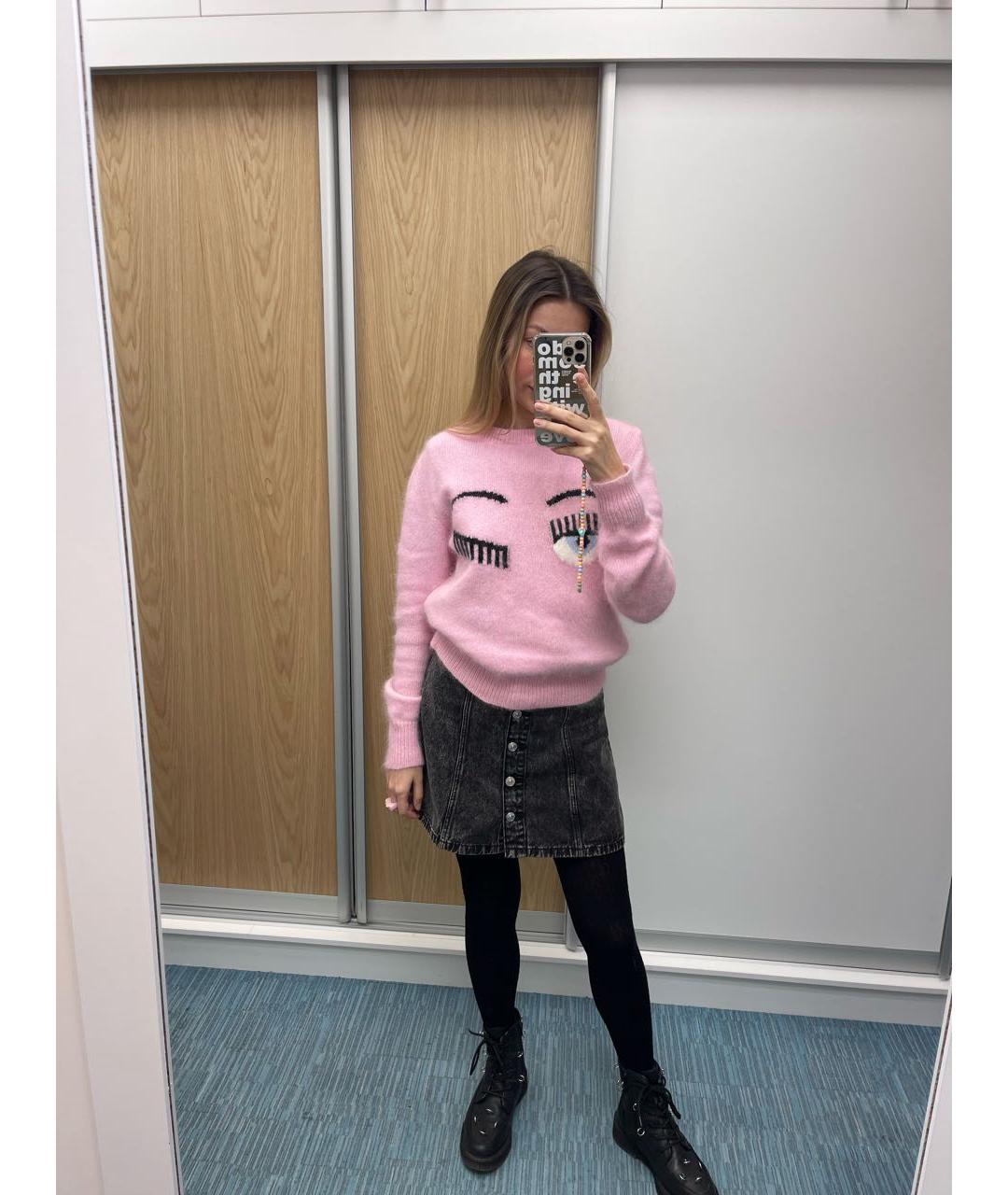 CHIARA FERRAGNI Розовый джемпер / свитер, фото 8
