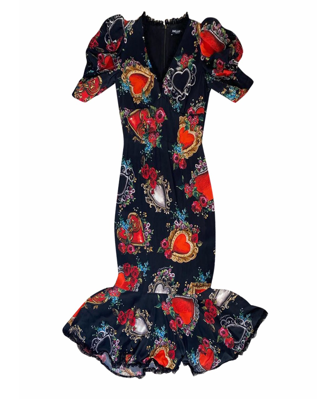 DOLCE&GABBANA Черное полиамидовое повседневное платье, фото 1