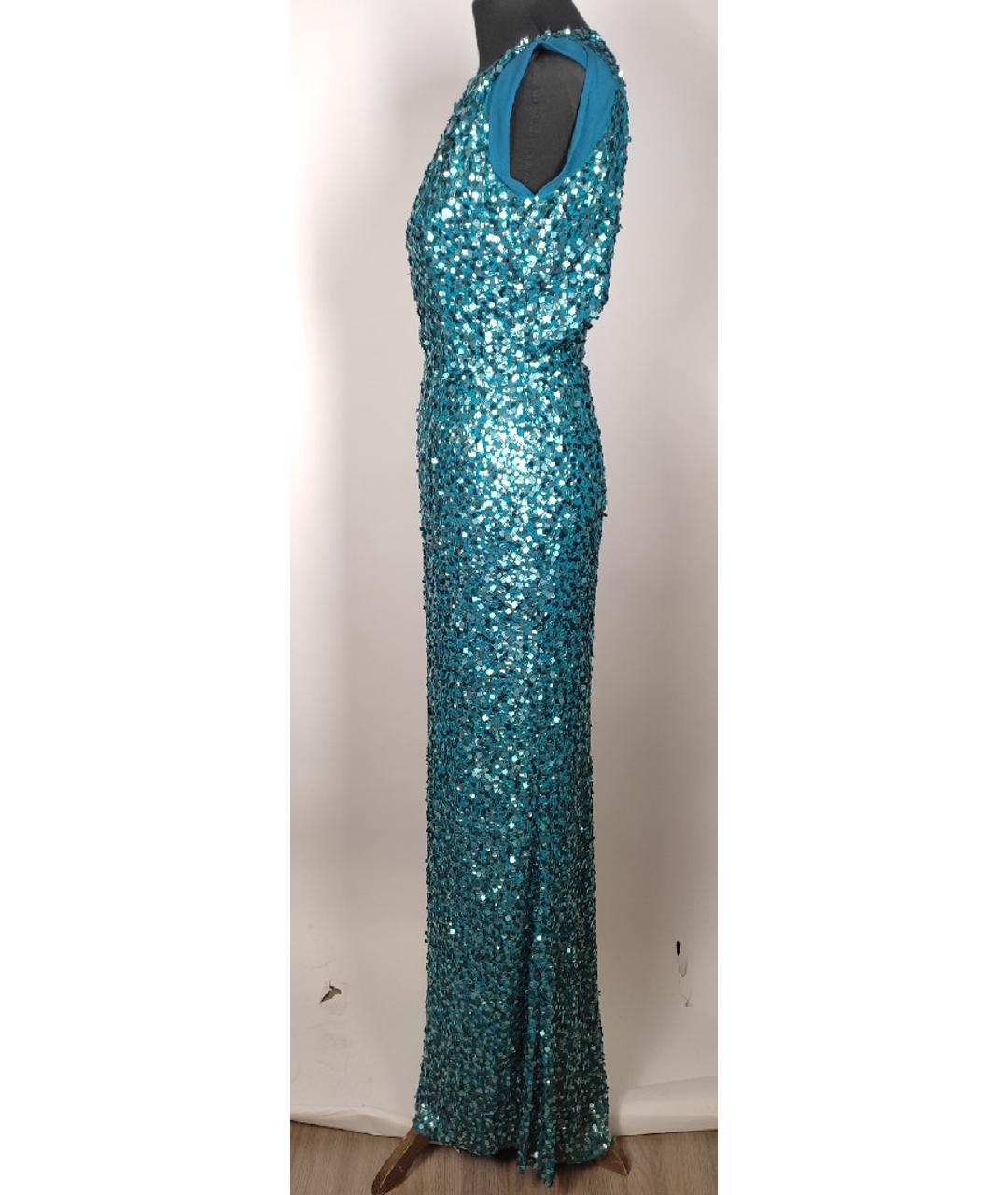 JENNY PACKHAM Синее полиэстеровое вечернее платье, фото 2