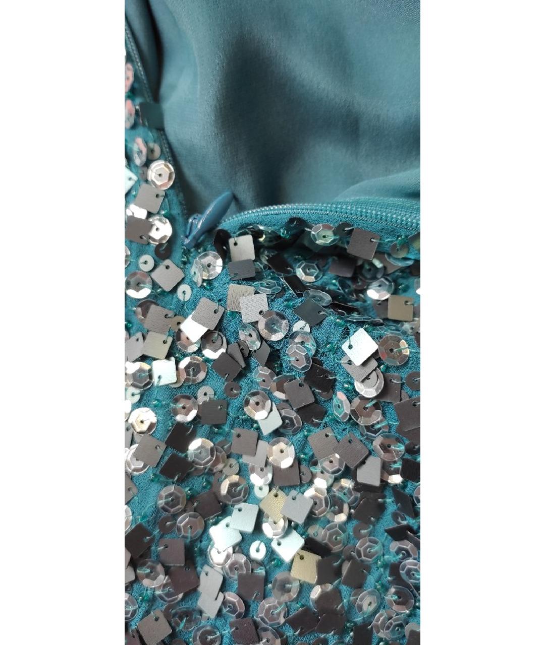 JENNY PACKHAM Синее полиэстеровое вечернее платье, фото 7