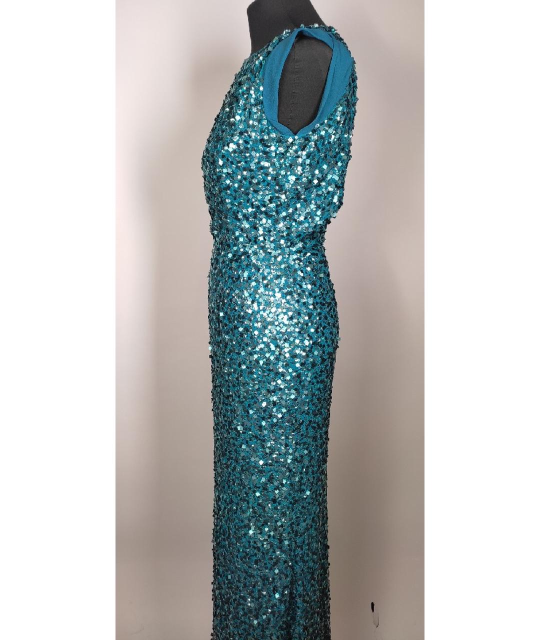 JENNY PACKHAM Синее полиэстеровое вечернее платье, фото 3