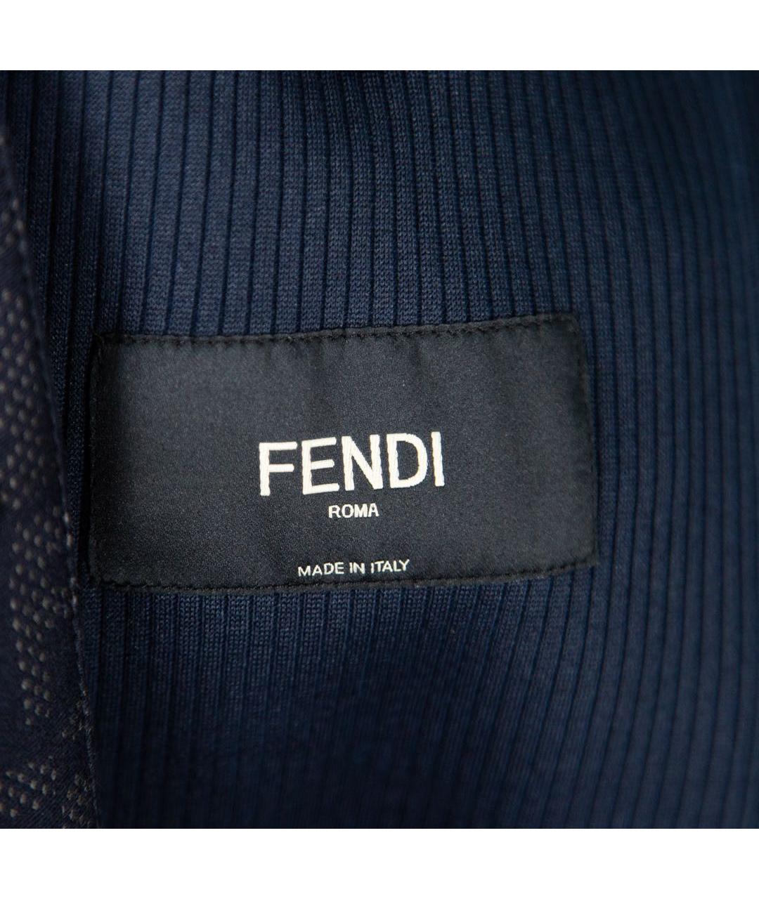 FENDI Темно-синий хлопковый пиджак, фото 8