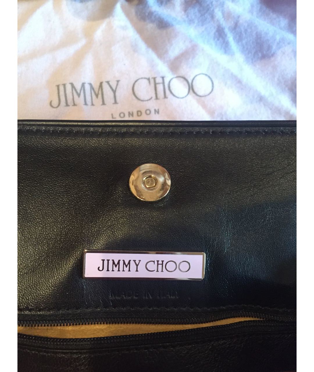 JIMMY CHOO Синяя меховая сумка тоут, фото 5