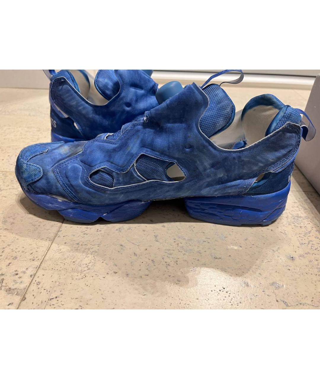 VETEMENTS Синие низкие кроссовки / кеды, фото 7