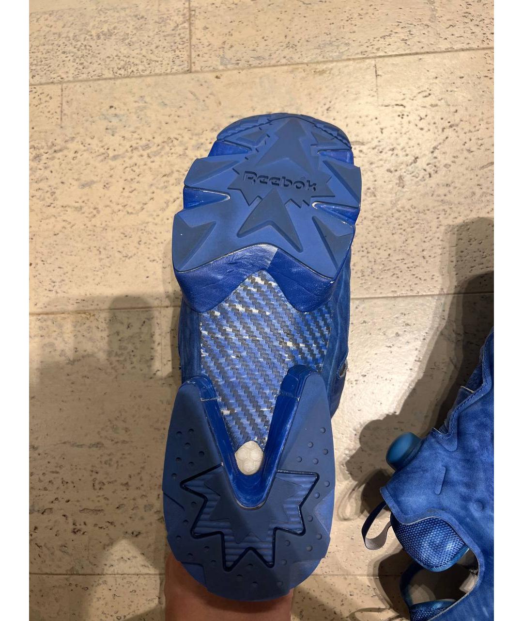 VETEMENTS Синие низкие кроссовки / кеды, фото 5