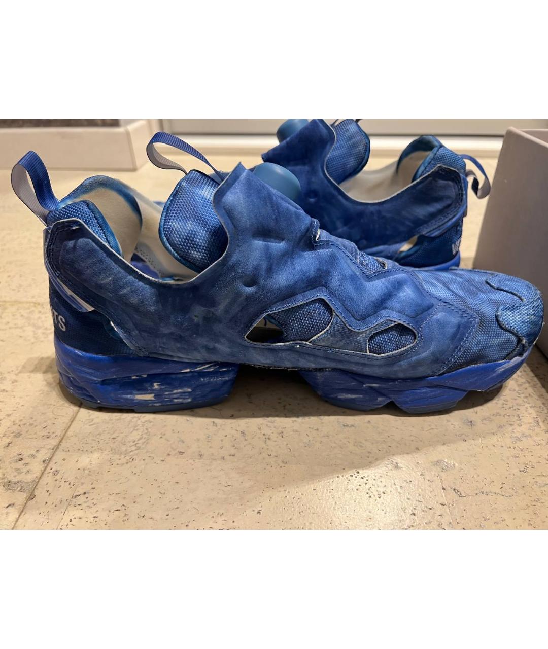 VETEMENTS Синие низкие кроссовки / кеды, фото 10