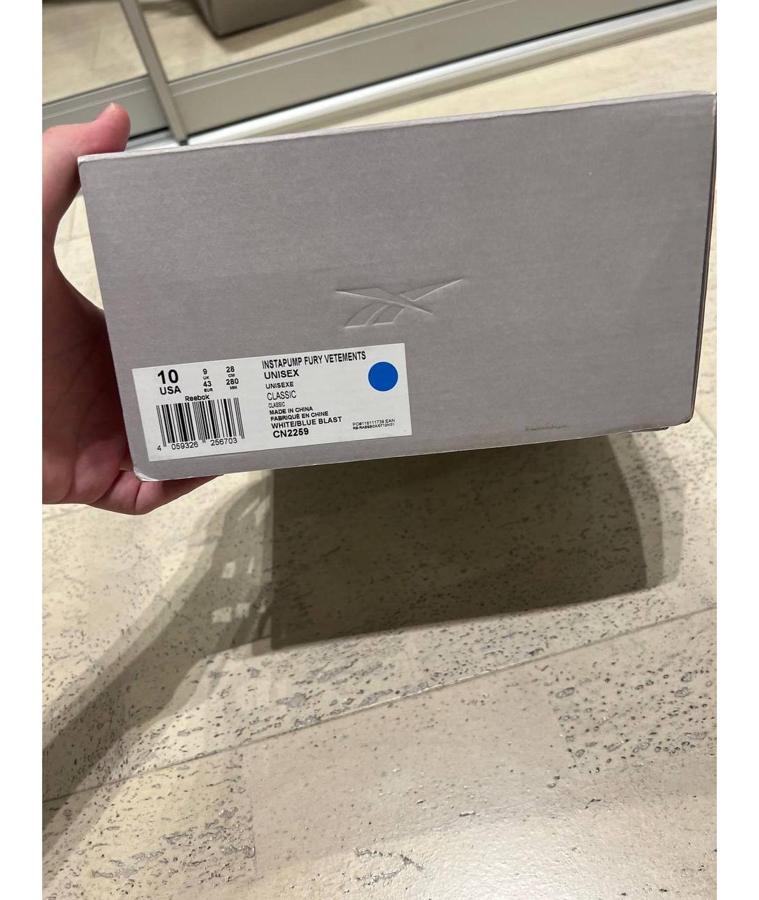 VETEMENTS Синие низкие кроссовки / кеды, фото 9