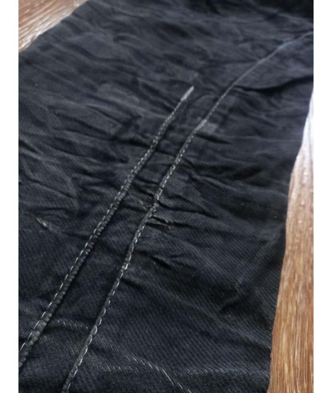 NEIL BARRETT Черные хлопковые прямые джинсы, фото 6
