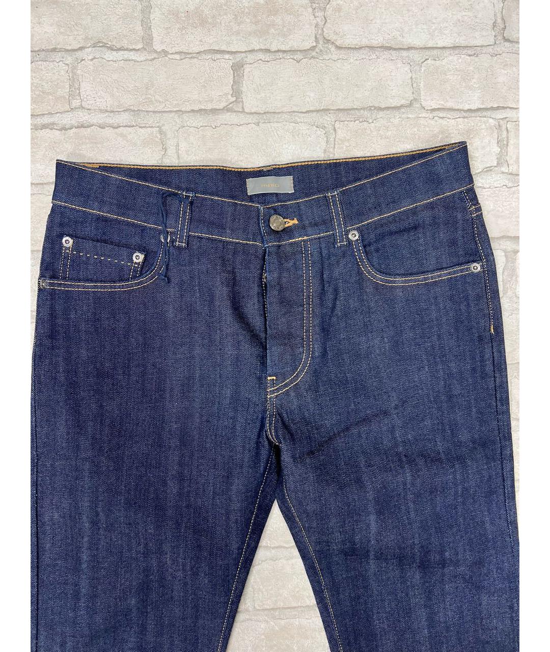 MALO Темно-синие хлопковые джинсы скинни, фото 5