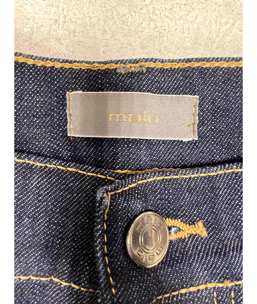 MALO Темно-синие хлопковые джинсы скинни, фото 3