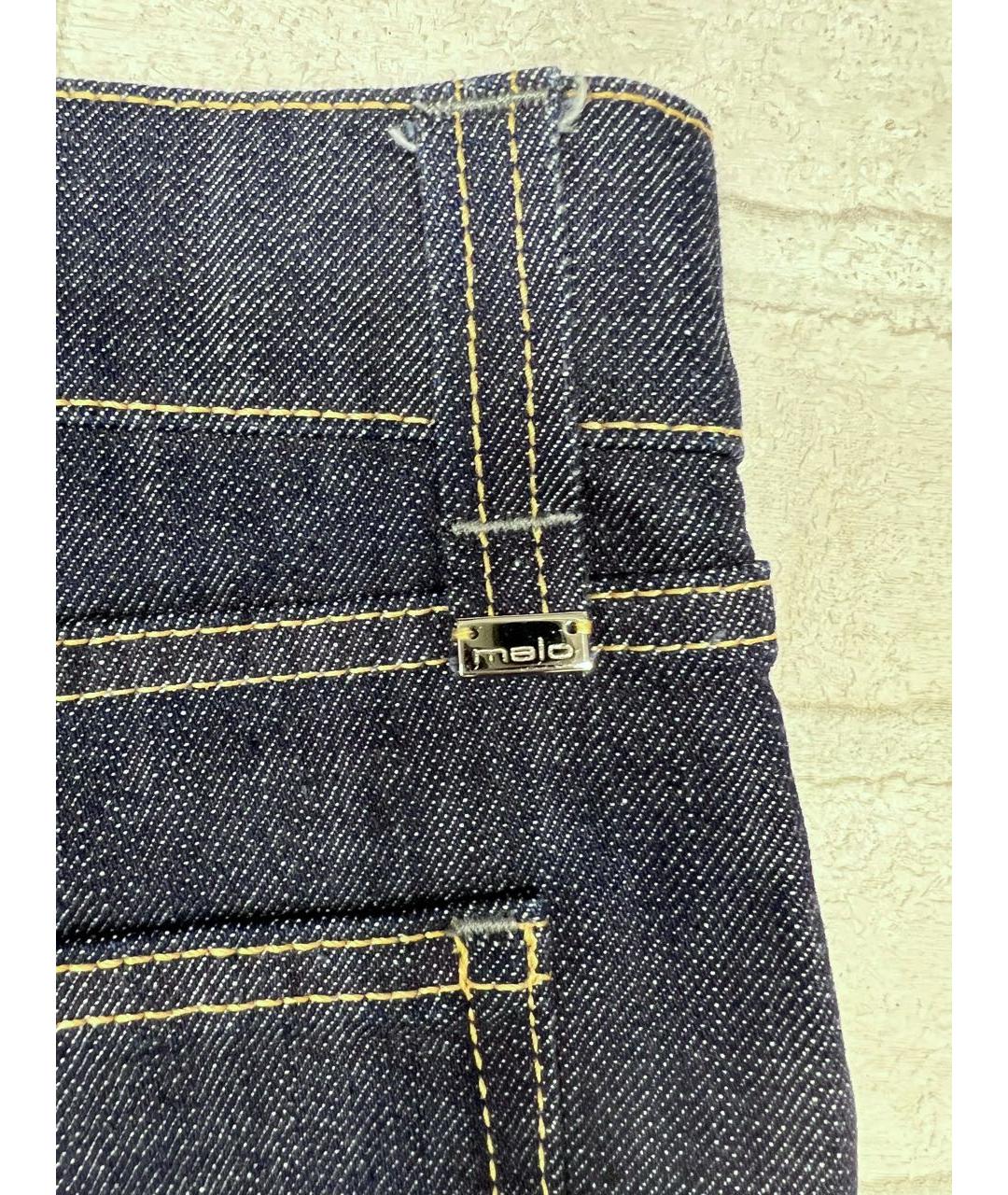 MALO Темно-синие хлопковые джинсы скинни, фото 7