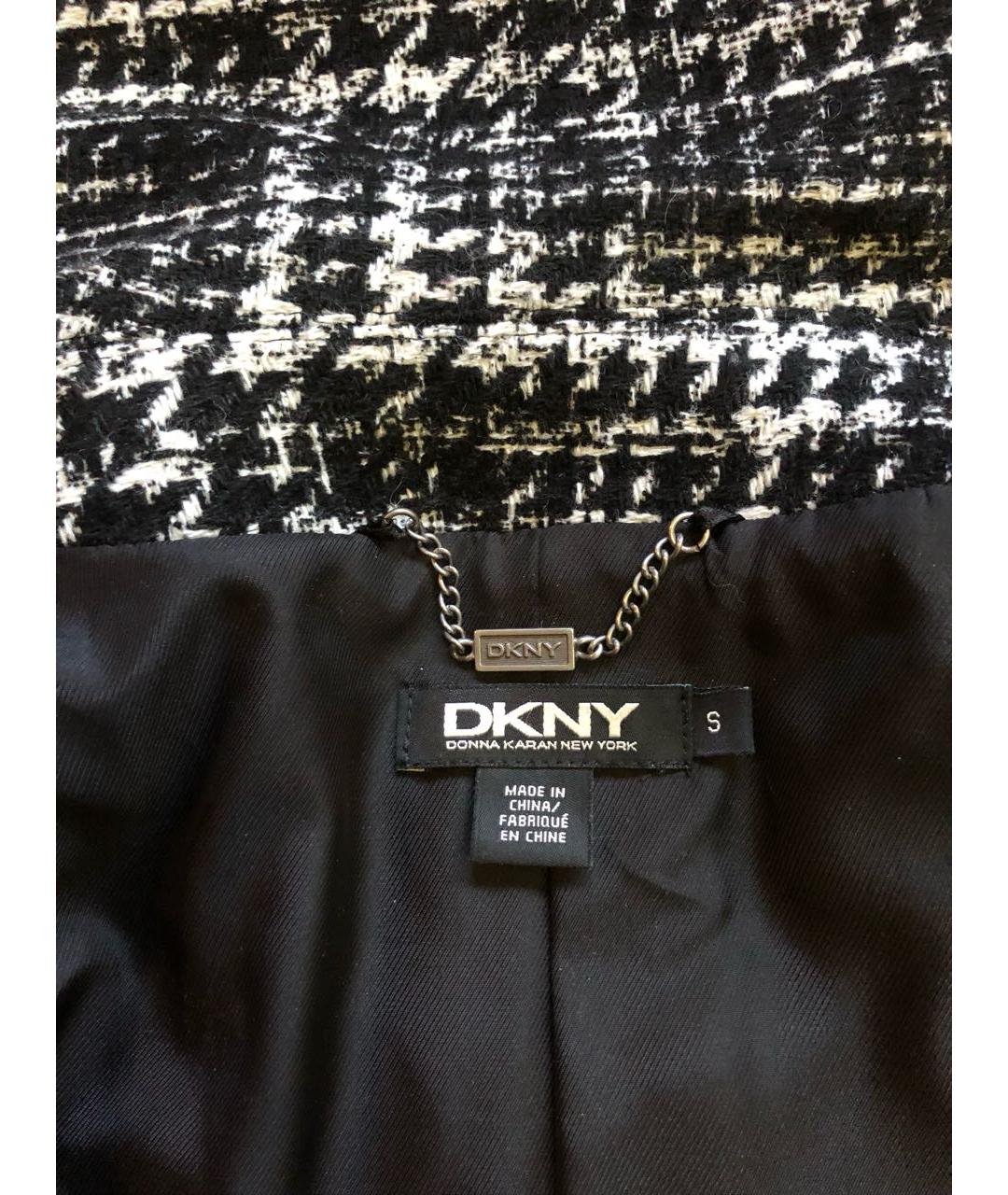 DKNY Черное шерстяное пальто, фото 3