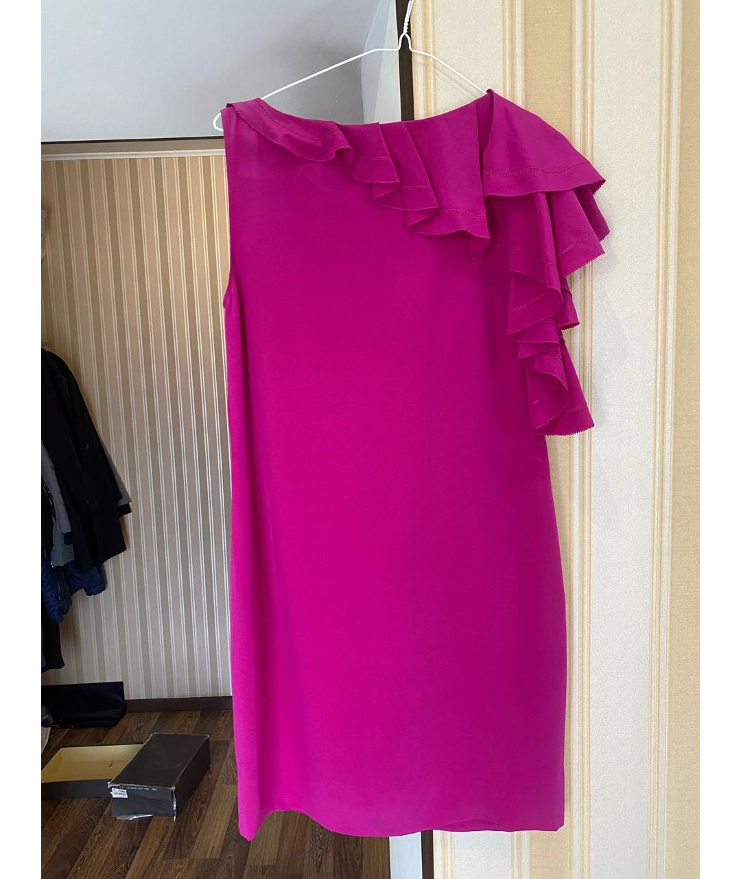 DIANE VON FURSTENBERG Фиолетовое шелковое вечернее платье, фото 2