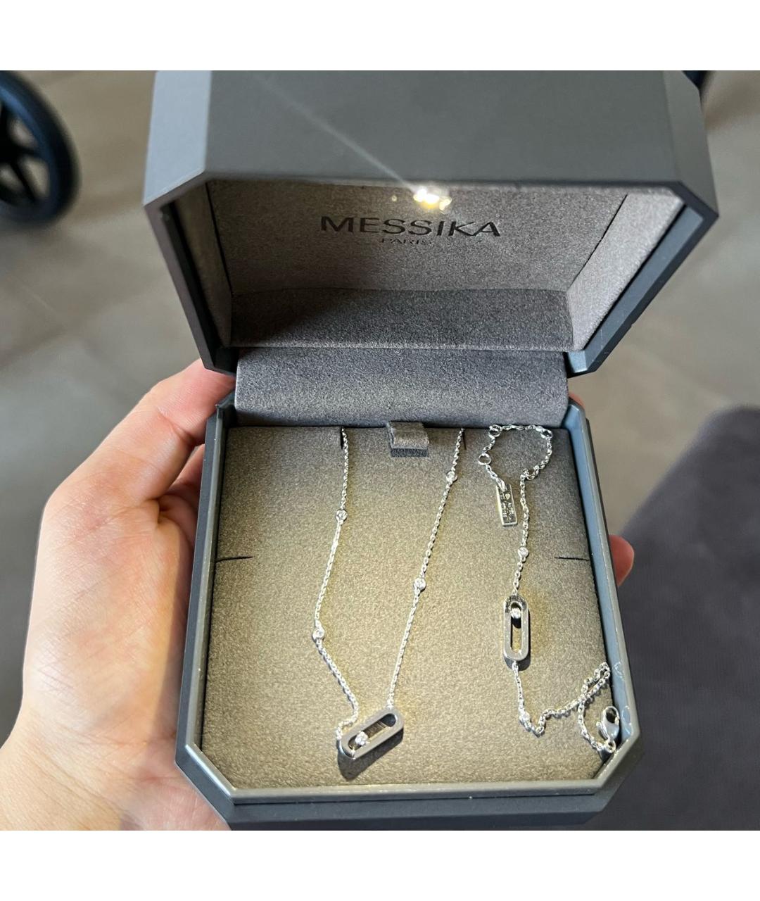 MESSIKA Белая подвеска из белого золота, фото 2