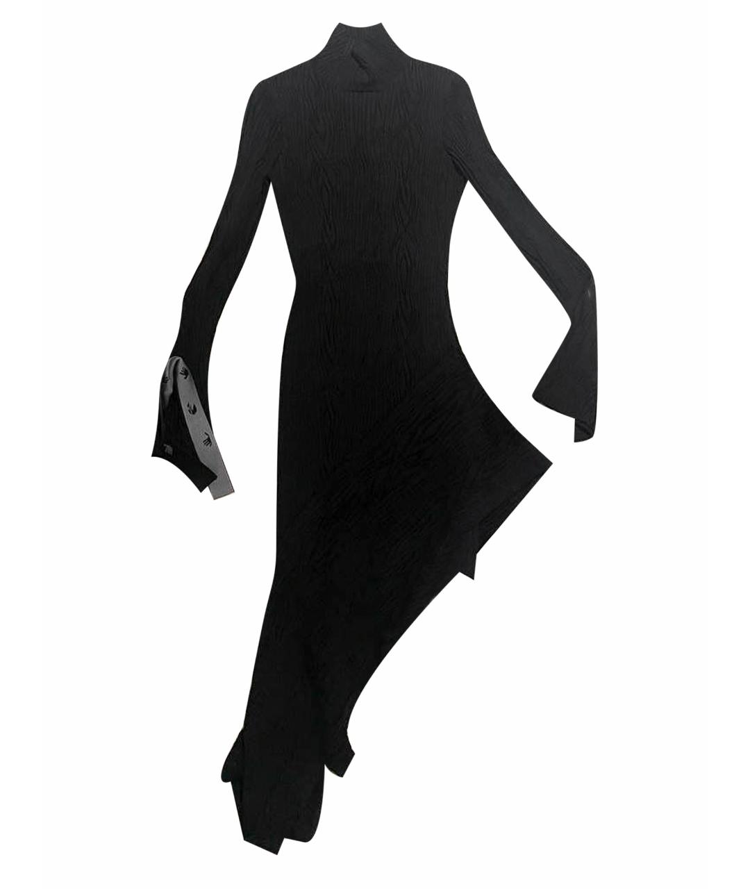 OFF-WHITE Черное вискозное платье, фото 1