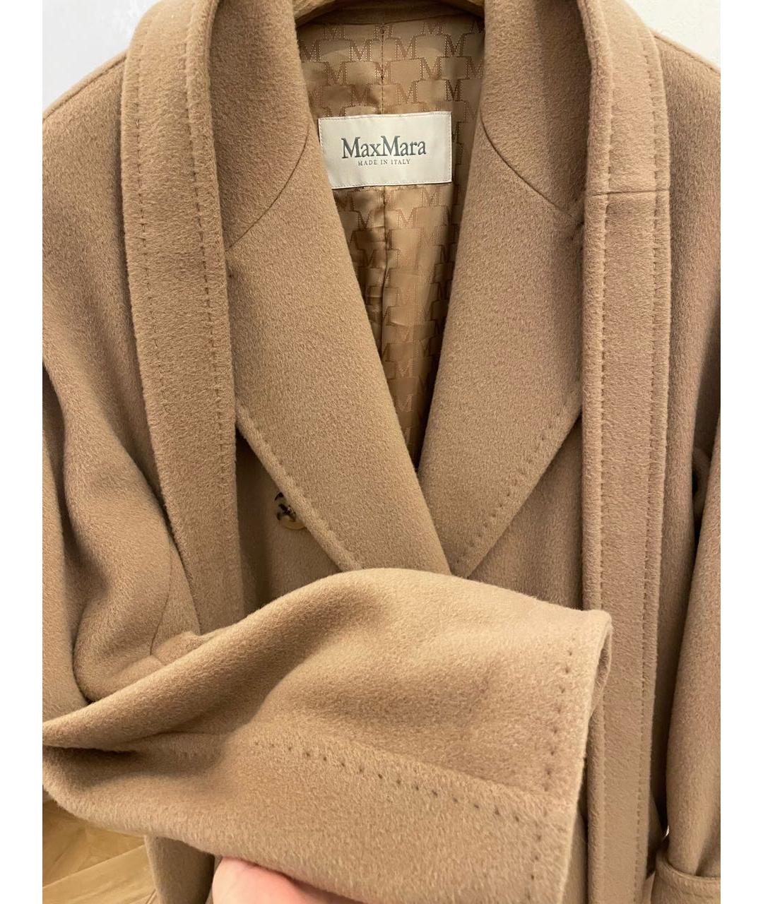 MAX MARA Коричневое кашемировое пальто, фото 6