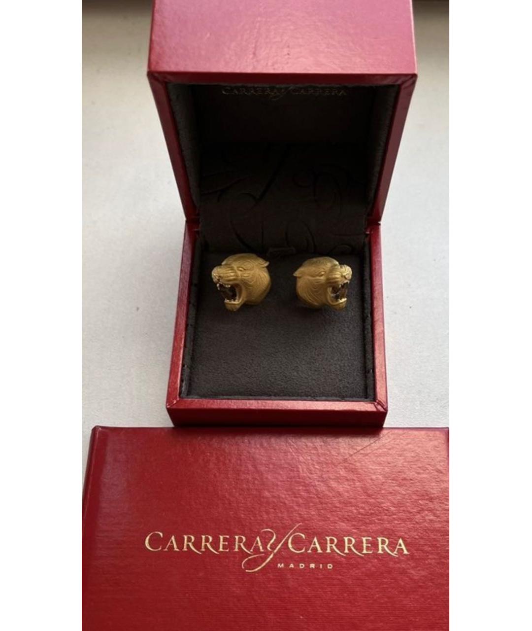 CARRERA Y CARRERA Золотые запонки из желтого золота, фото 2