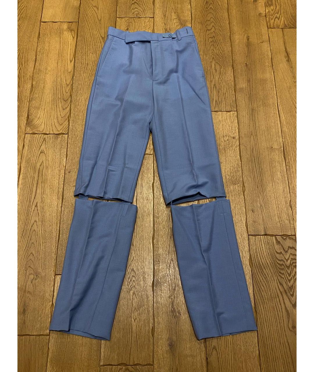 CELINE PRE-OWNED Голубые брюки широкие, фото 8