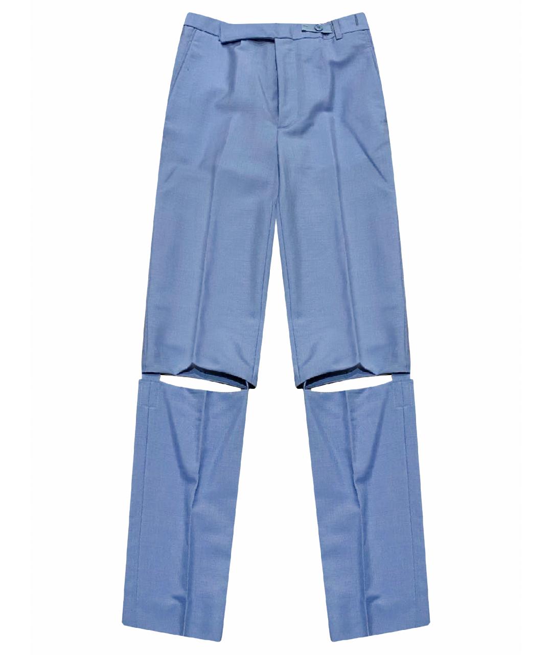 CELINE PRE-OWNED Голубые брюки широкие, фото 1