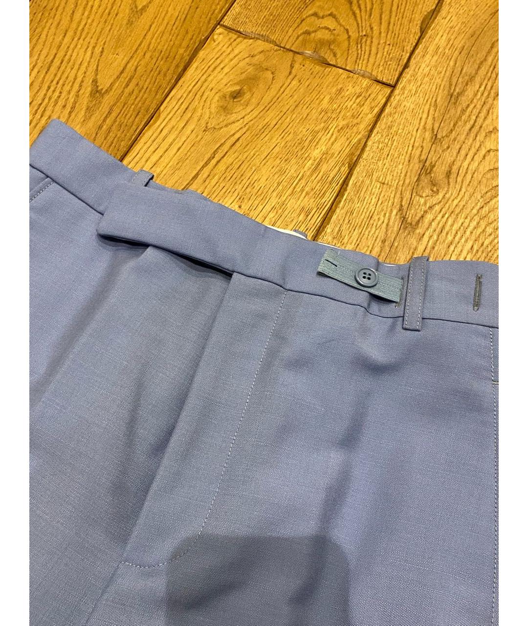 CELINE PRE-OWNED Голубые брюки широкие, фото 4