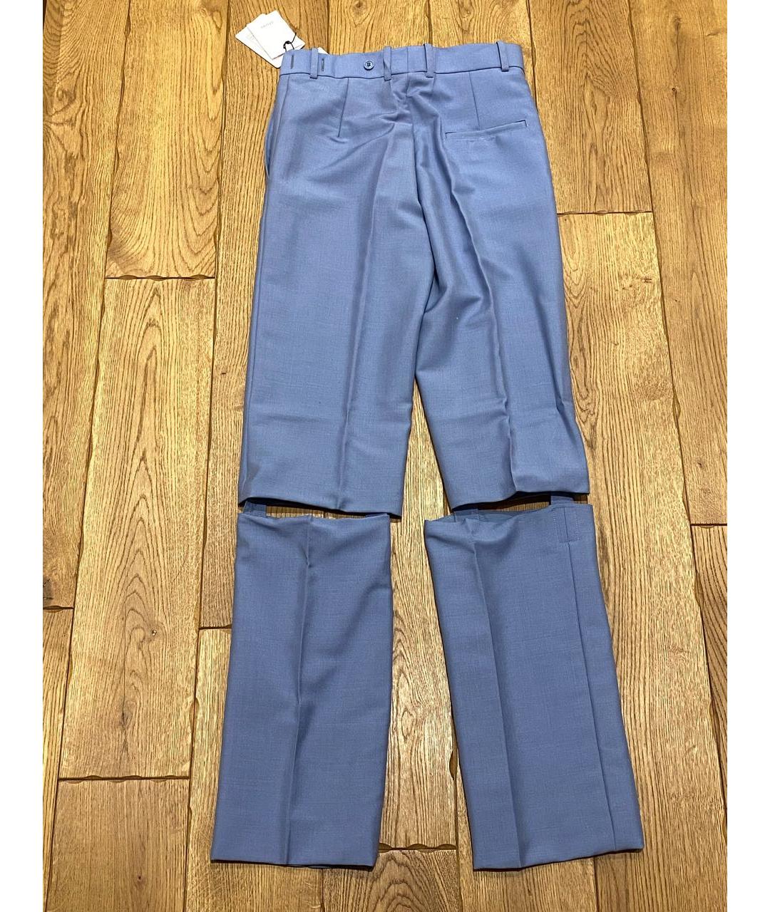 CELINE PRE-OWNED Голубые брюки широкие, фото 2