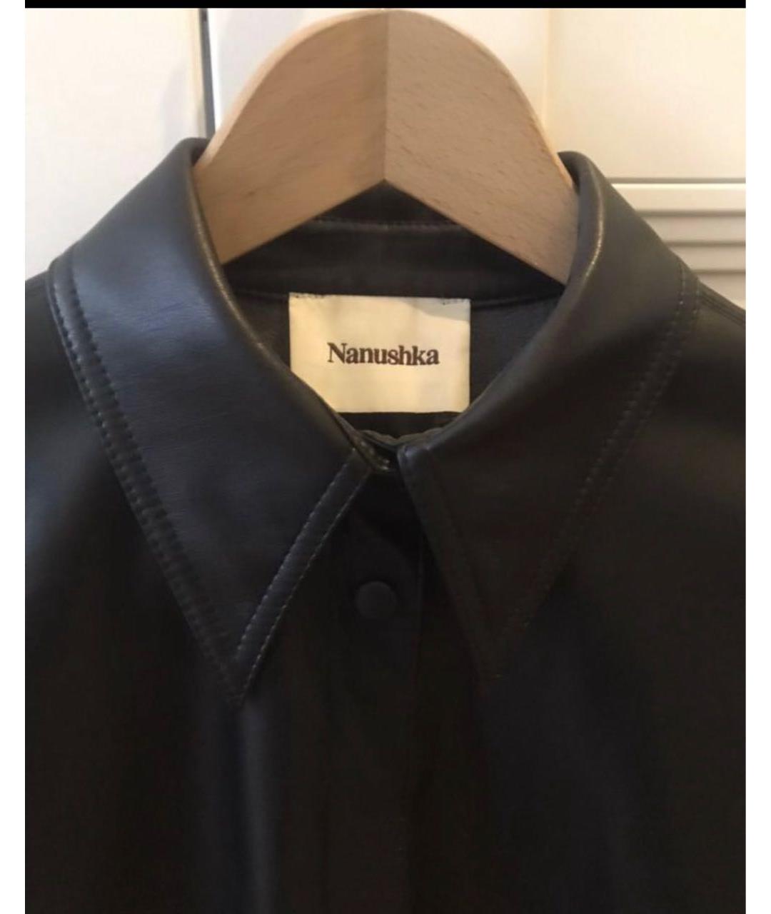 NANUSHKA Черная рубашка, фото 5