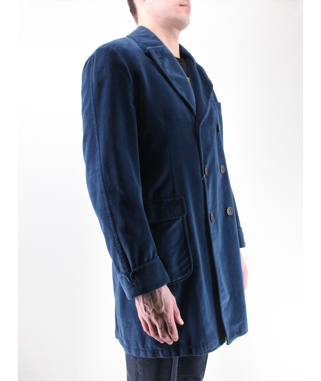 CANTARELLI Синее шерстяное пальто, фото 2