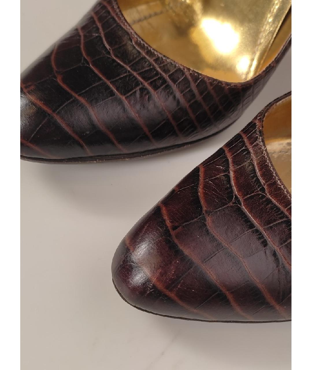 RENE CAOVILLA Коричневые туфли из экзотической кожи, фото 7