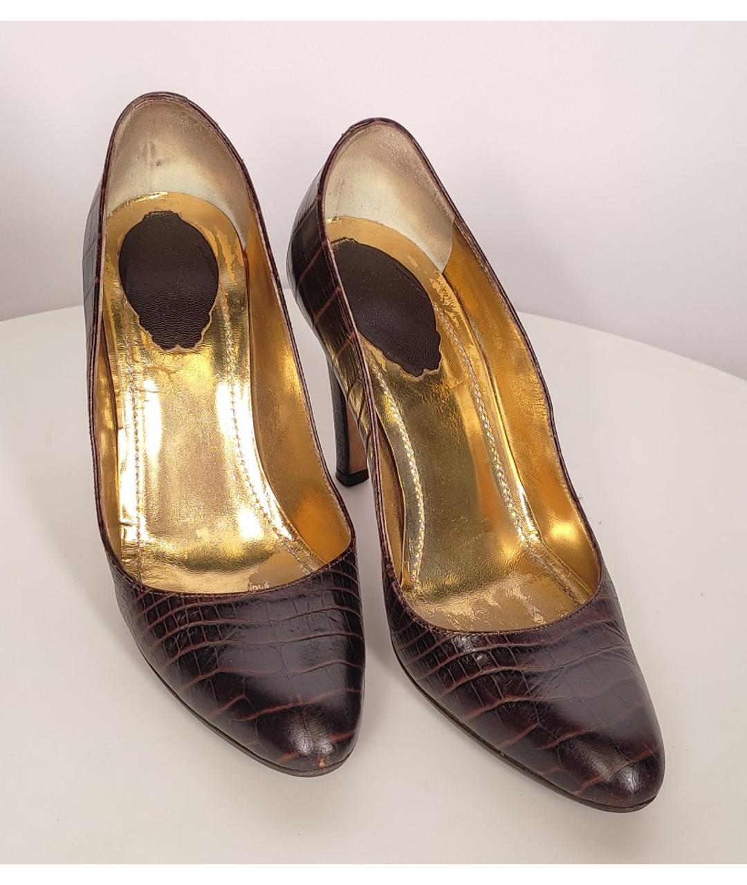 RENE CAOVILLA Коричневые туфли из экзотической кожи, фото 2