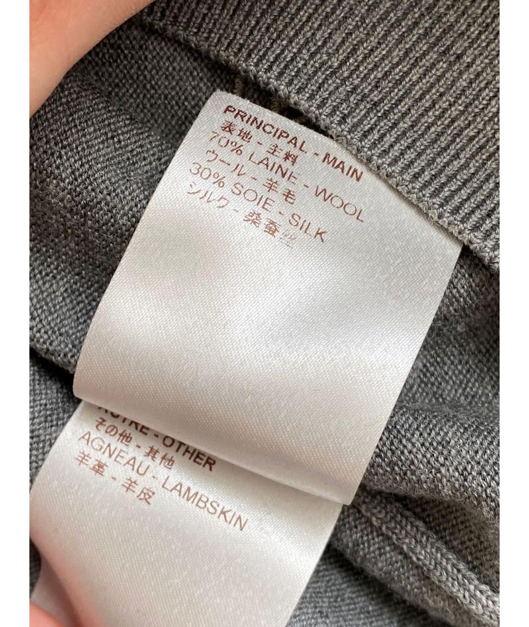 LOUIS VUITTON PRE-OWNED Серый шерстяной джемпер / свитер, фото 6