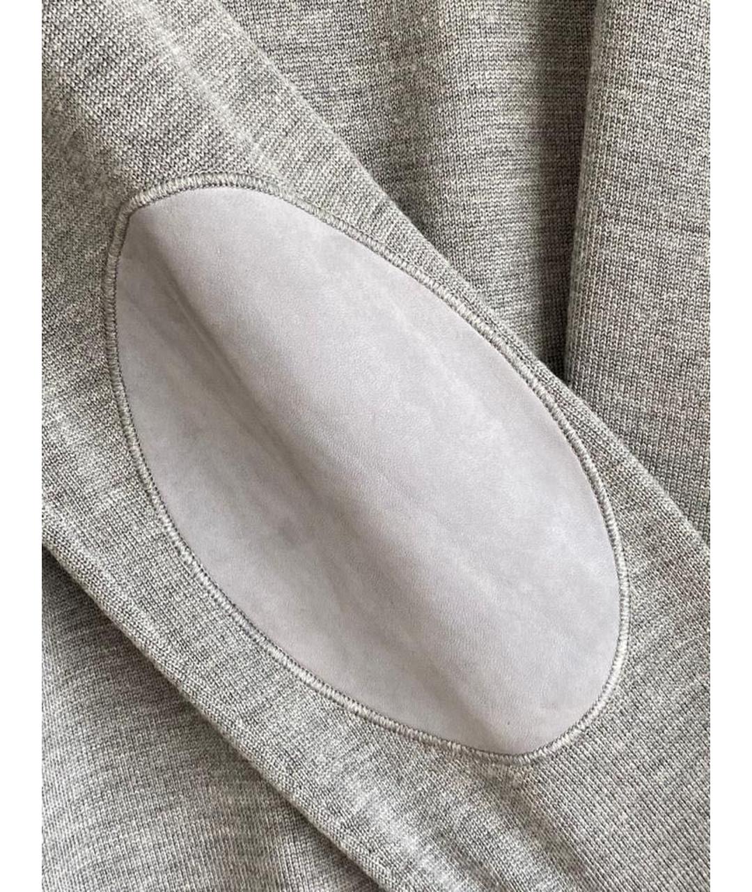 LOUIS VUITTON PRE-OWNED Серый шерстяной джемпер / свитер, фото 5
