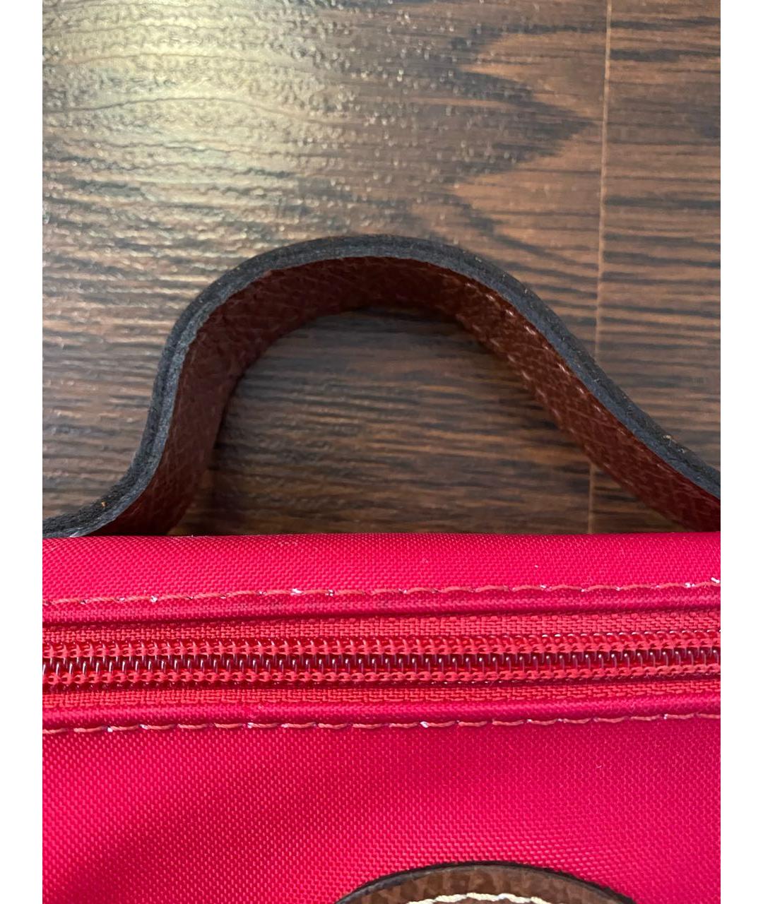 LONGCHAMP Красная синтетическая косметичка, фото 3