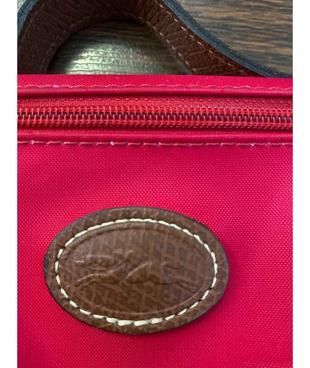 LONGCHAMP Красная синтетическая косметичка, фото 2