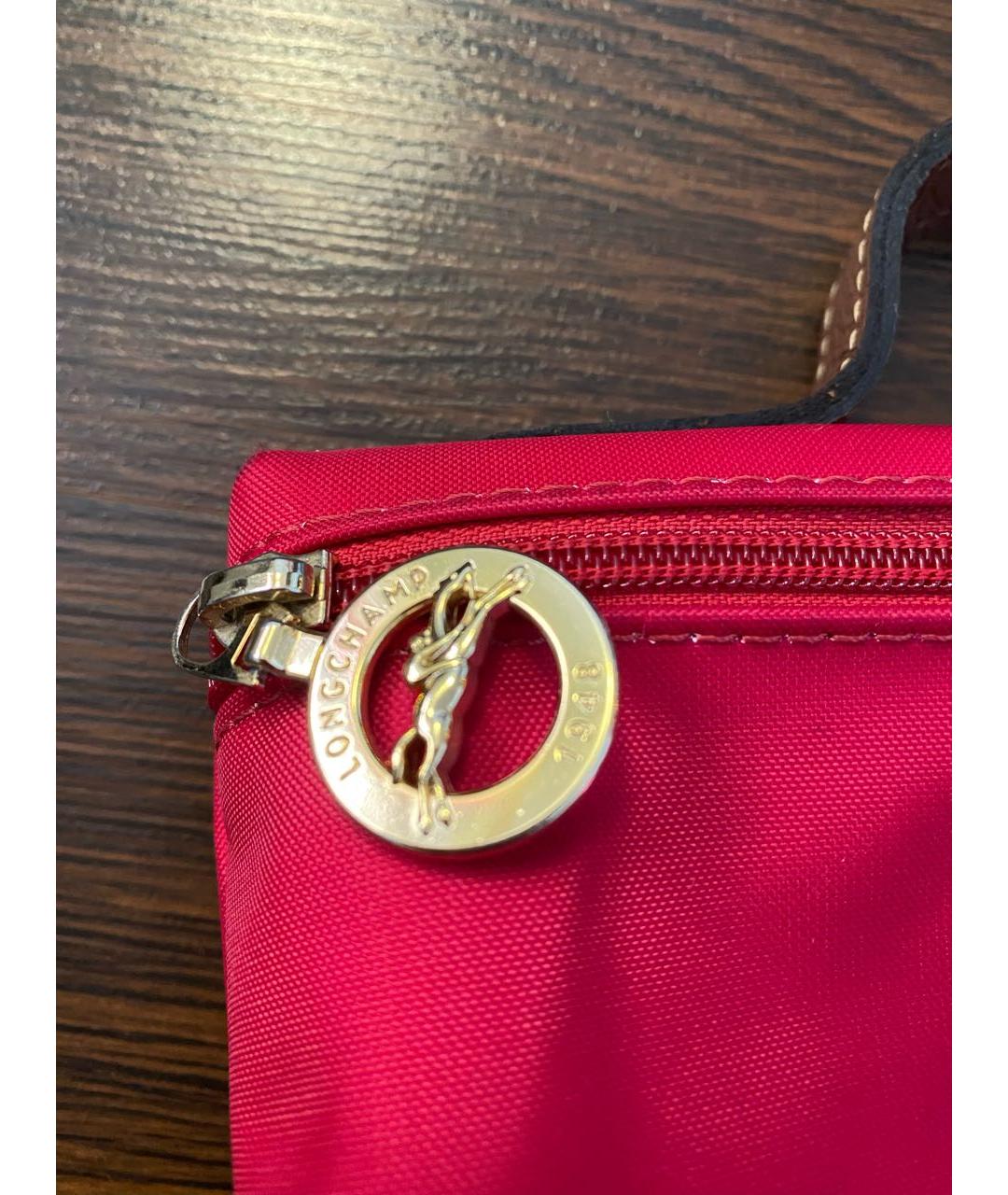 LONGCHAMP Красная синтетическая косметичка, фото 4