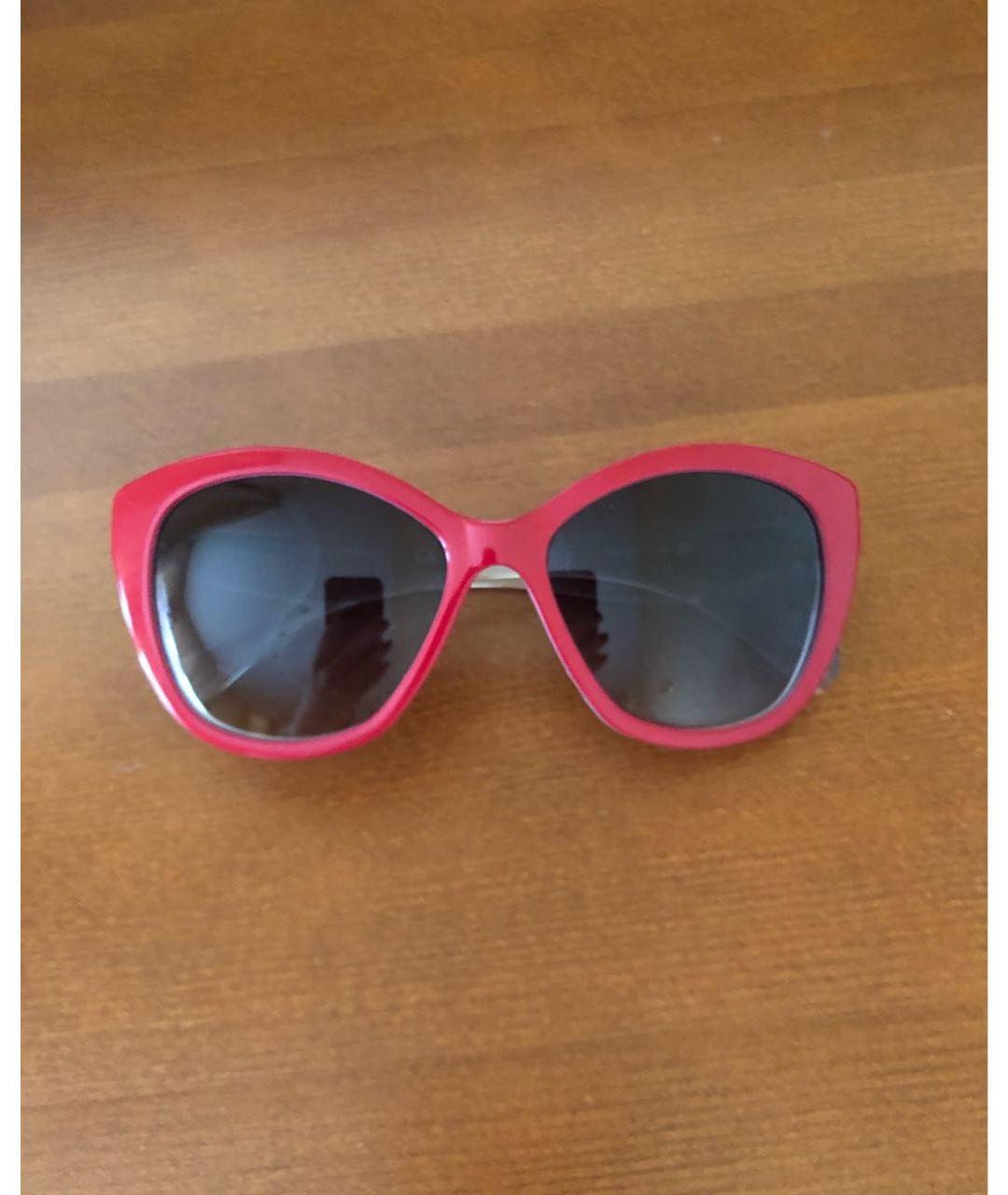 DOLCE&GABBANA Красные пластиковые солнцезащитные очки, фото 8