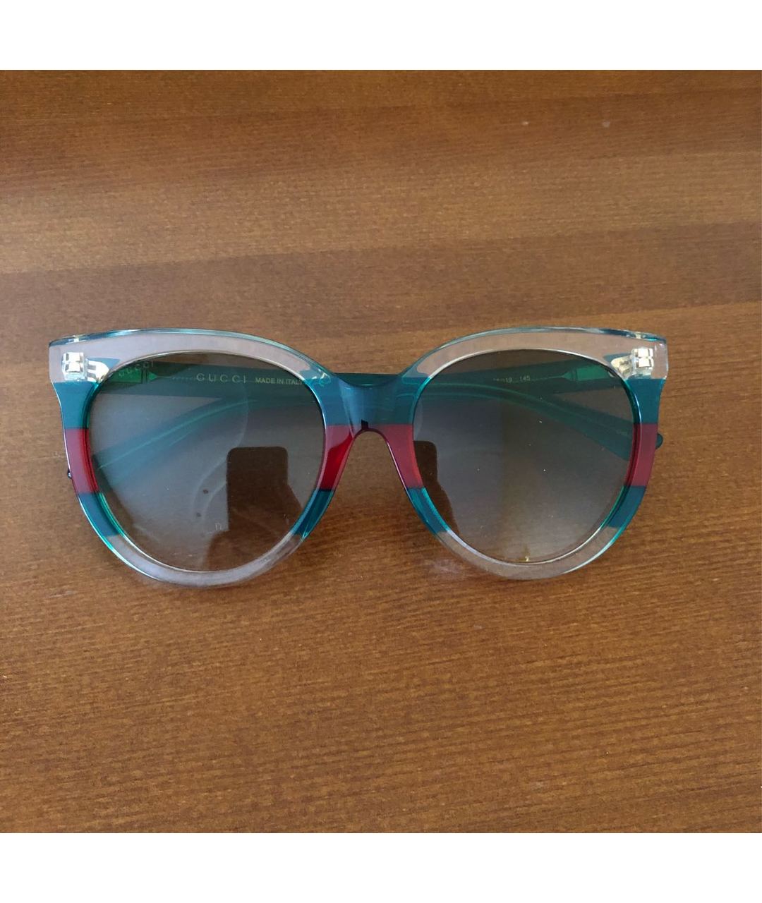 GUCCI Мульти пластиковые солнцезащитные очки, фото 7