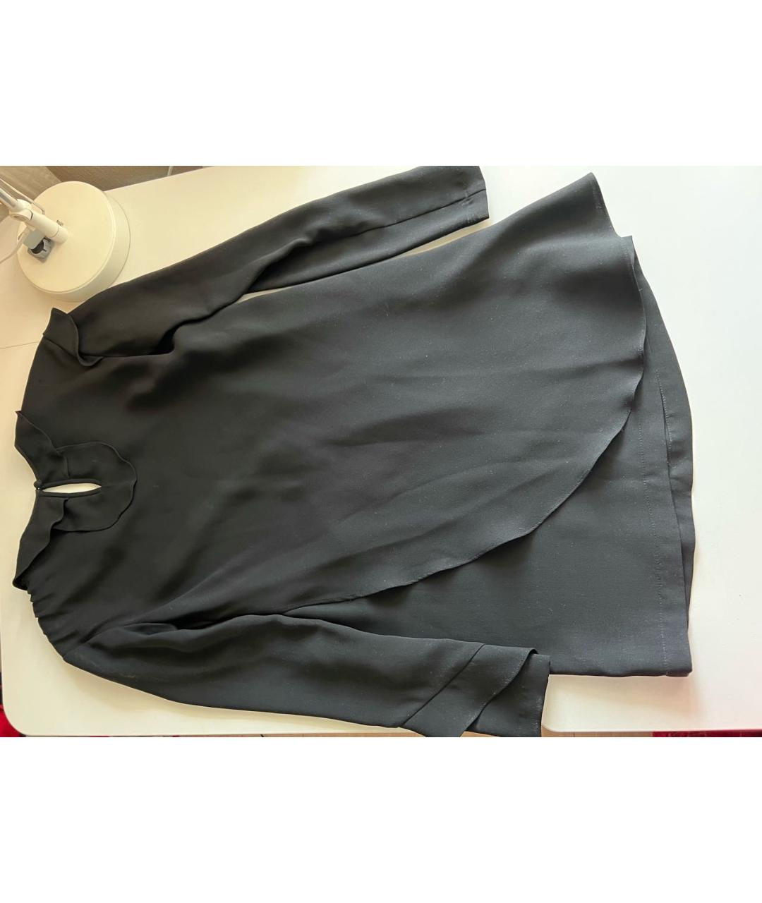 PROENZA SCHOULER Черное шелковое повседневное платье, фото 2