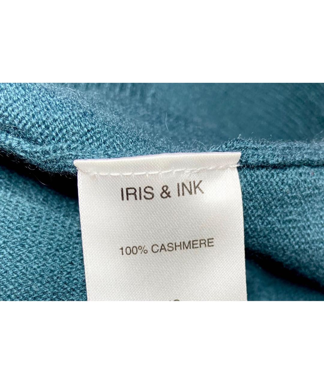 IRIS & INK  Бирюзовый кашемировый джемпер / свитер, фото 5
