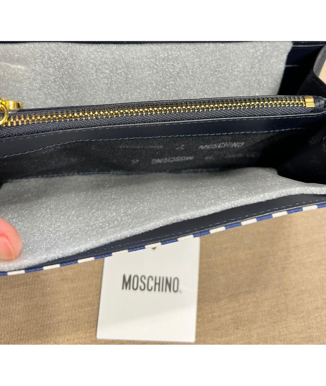 MOSCHINO Синий кошелек, фото 5