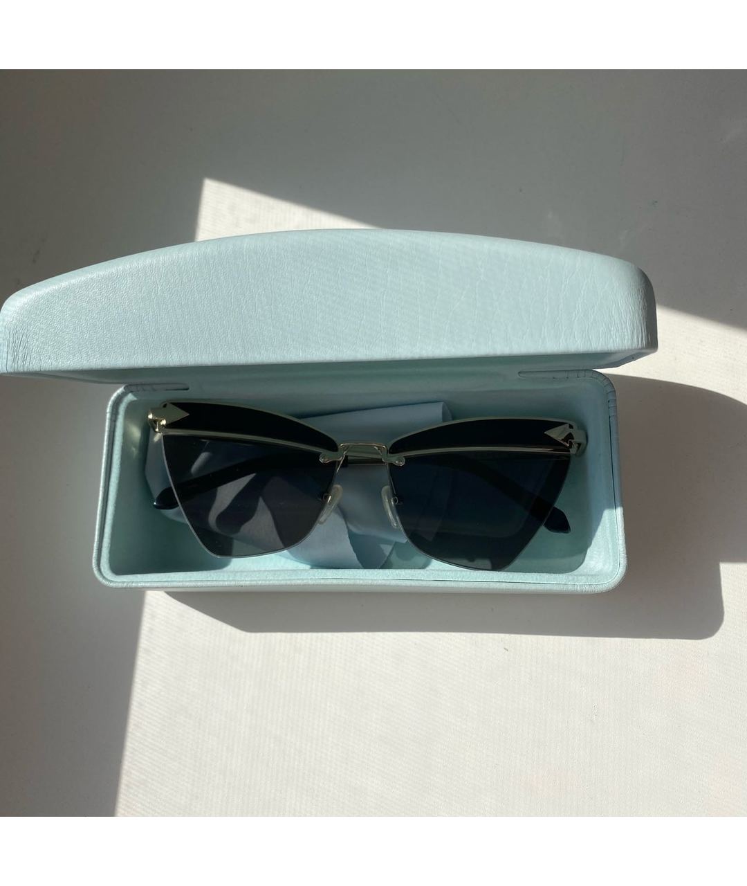 KAREN WALKER Черные пластиковые солнцезащитные очки, фото 8