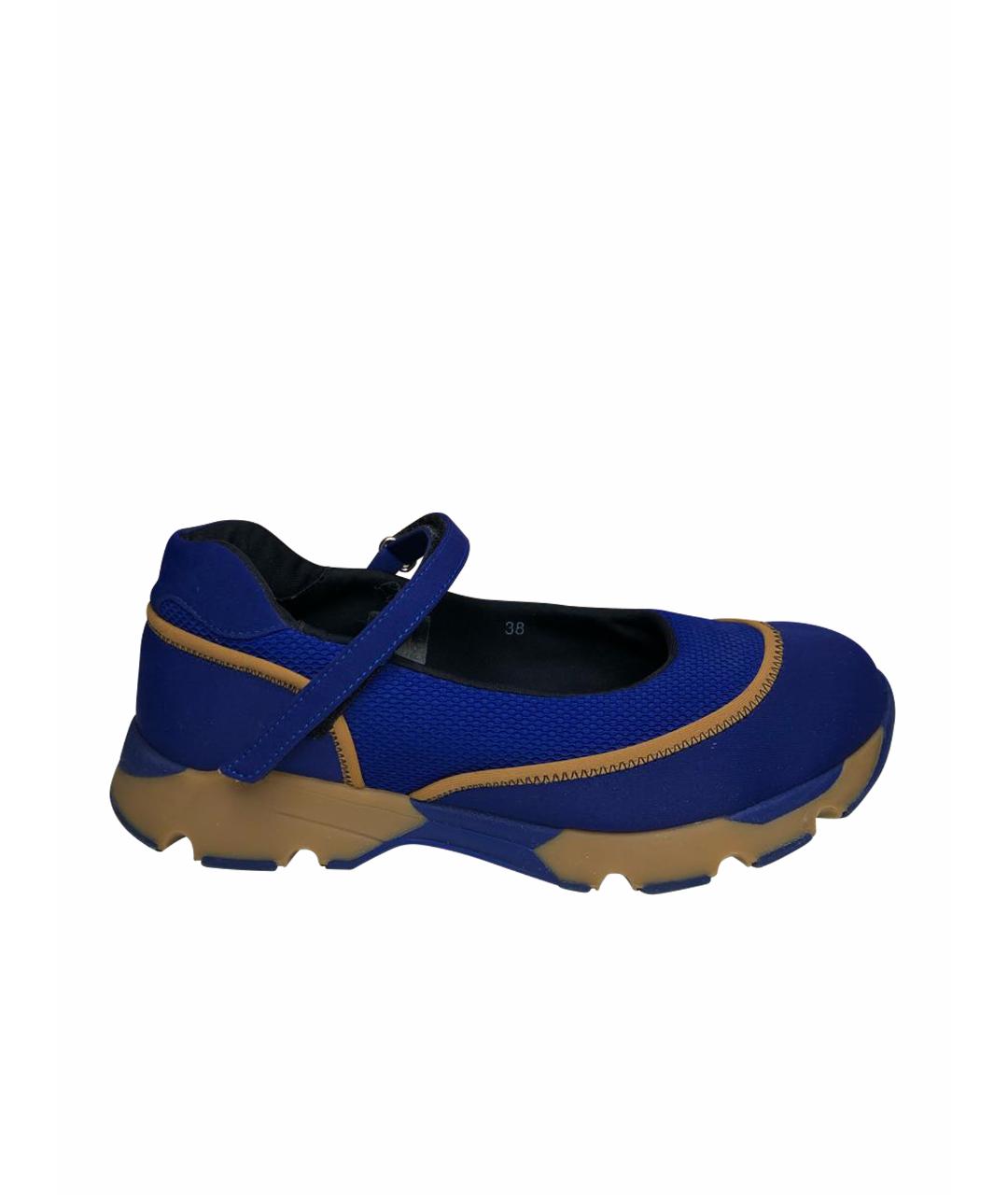 MARNI Синие неопреновые туфли, фото 1