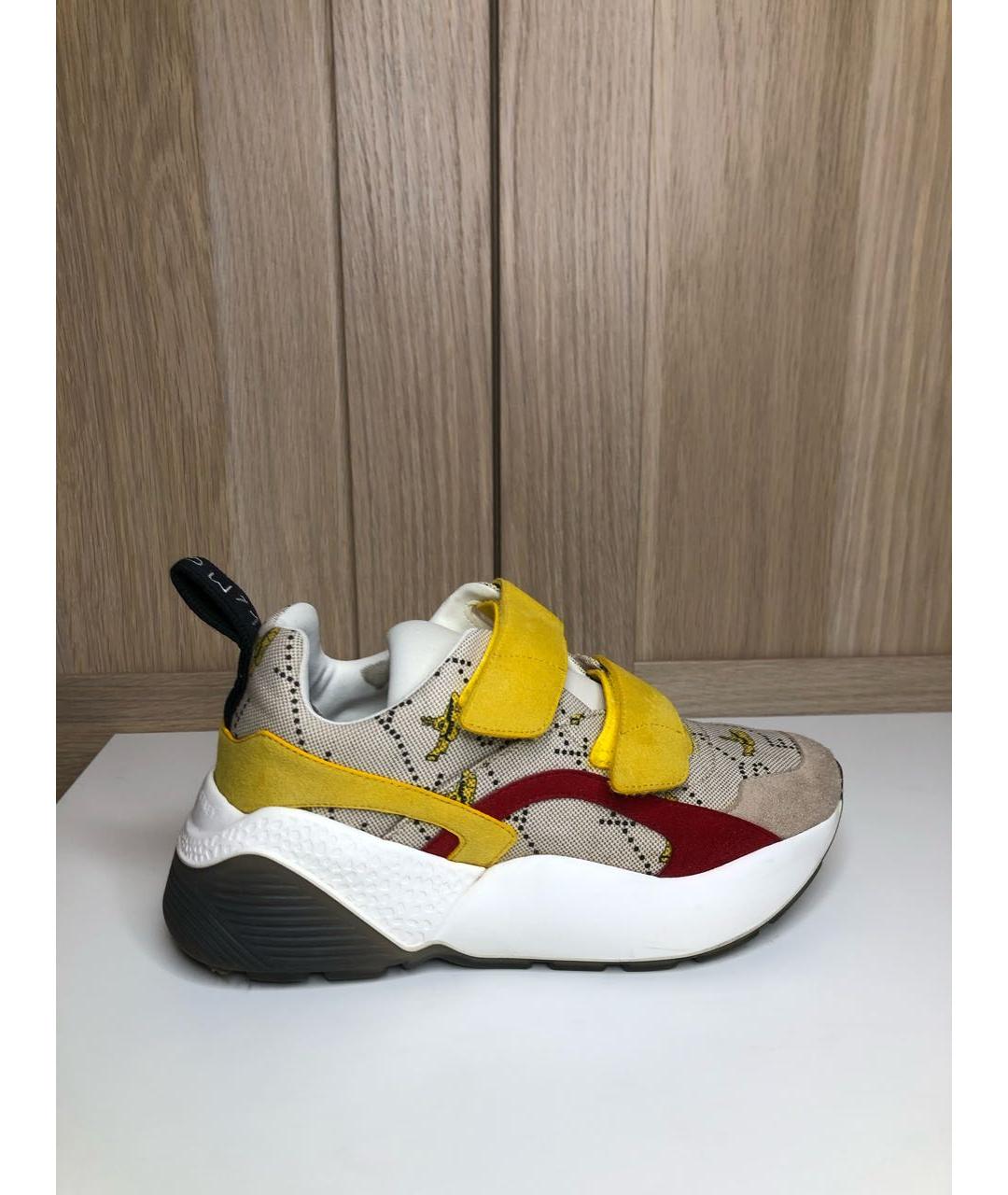 STELLA MCCARTNEY Бежевые замшевые кроссовки, фото 8