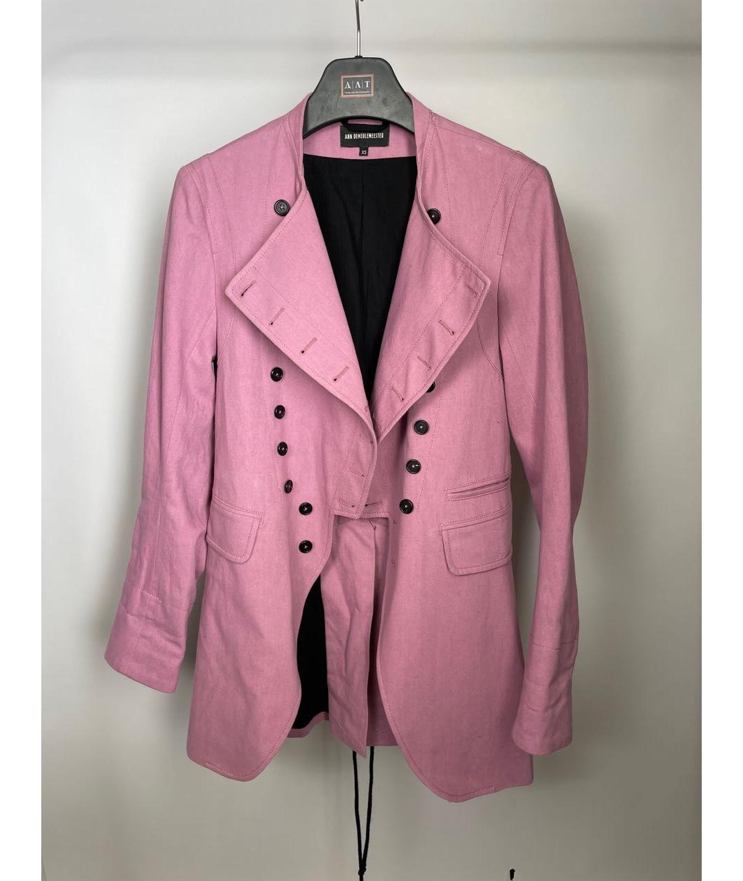 ANN DEMEULEMEESTER Розовый жакет/пиджак, фото 3