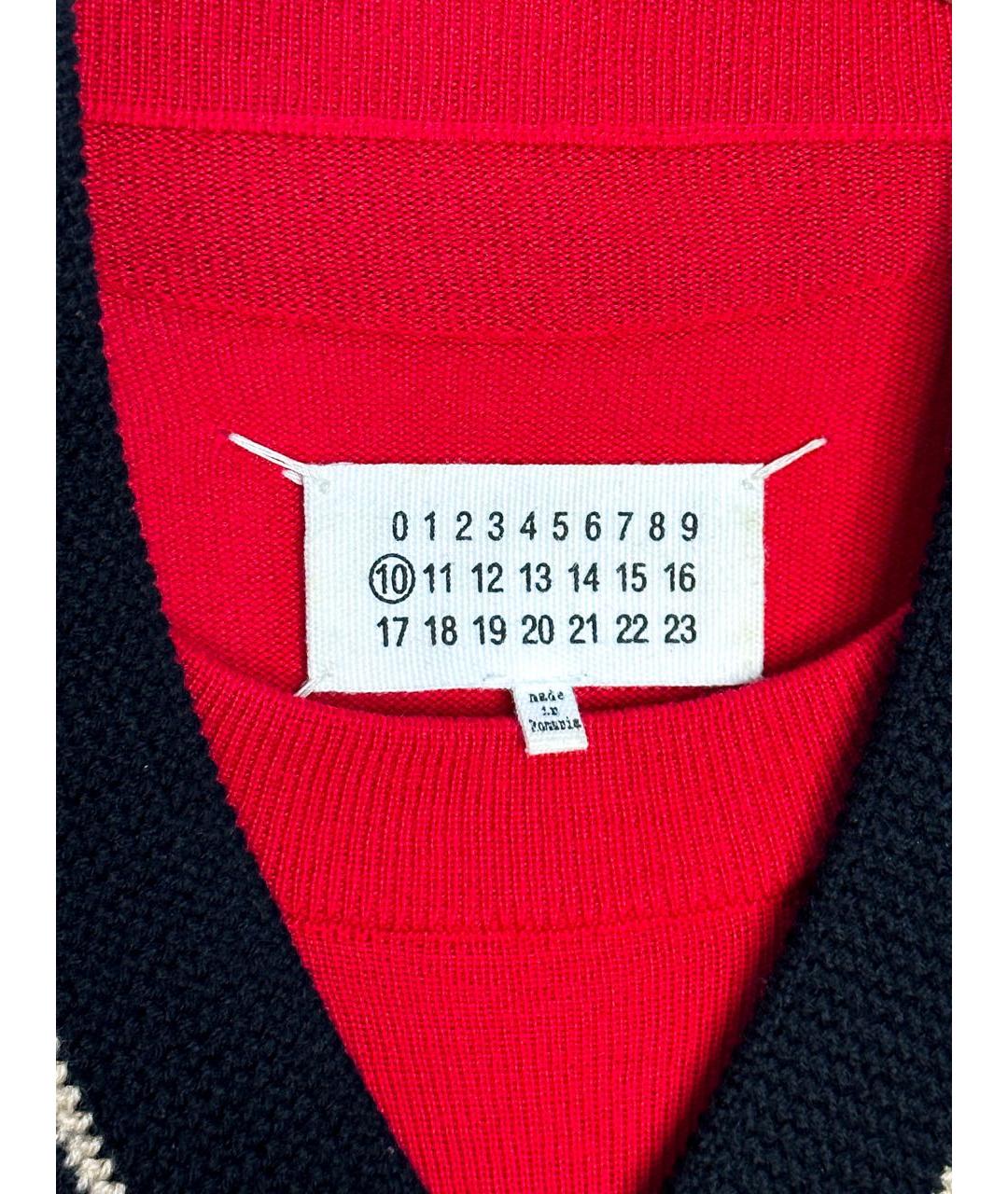 MAISON MARGIELA Красный шерстяной джемпер / свитер, фото 5