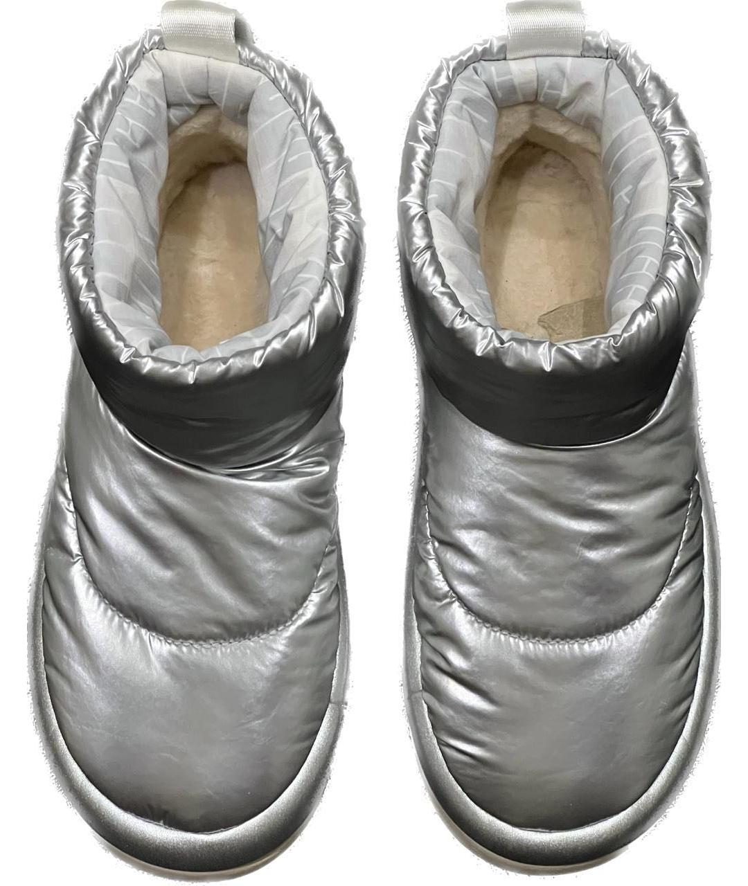 UGG AUSTRALIA Серебряные синтетические сапоги, фото 3