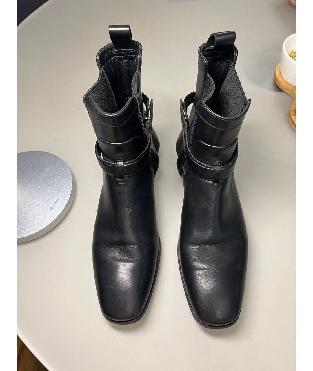 CHRISTIAN DIOR PRE-OWNED Черные кожаные низкие ботинки, фото 3