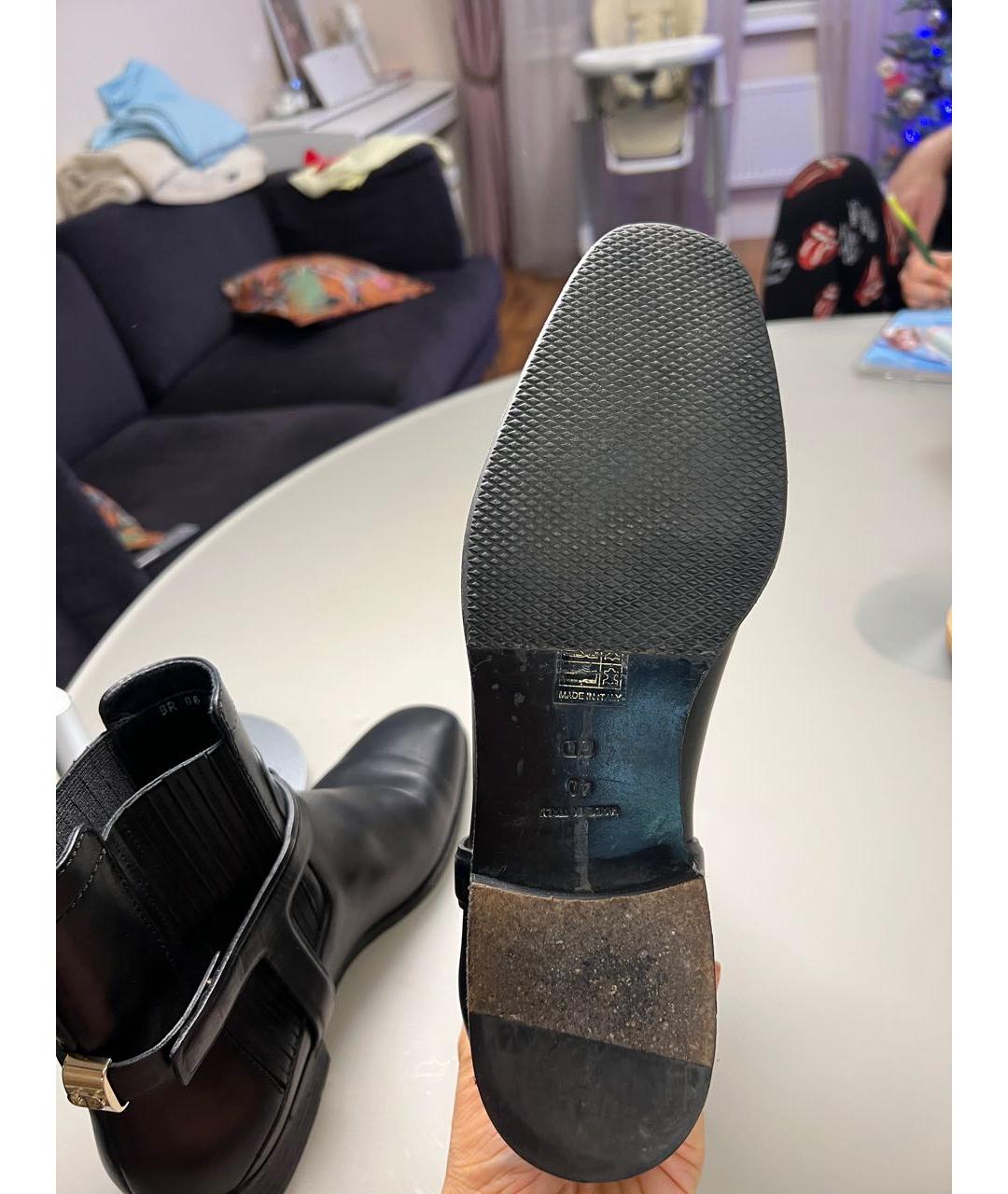 CHRISTIAN DIOR PRE-OWNED Черные кожаные низкие ботинки, фото 6