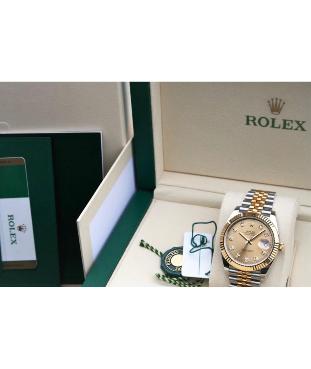 ROLEX Желтые часы из желтого золота, фото 4